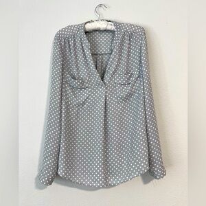 || ATMOSPHERE || BLOUSE || V-NECK || DOTS ||